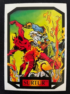 SURTUR 1987 Marvel Comic Images Colossal Conflicts Series 2 #77