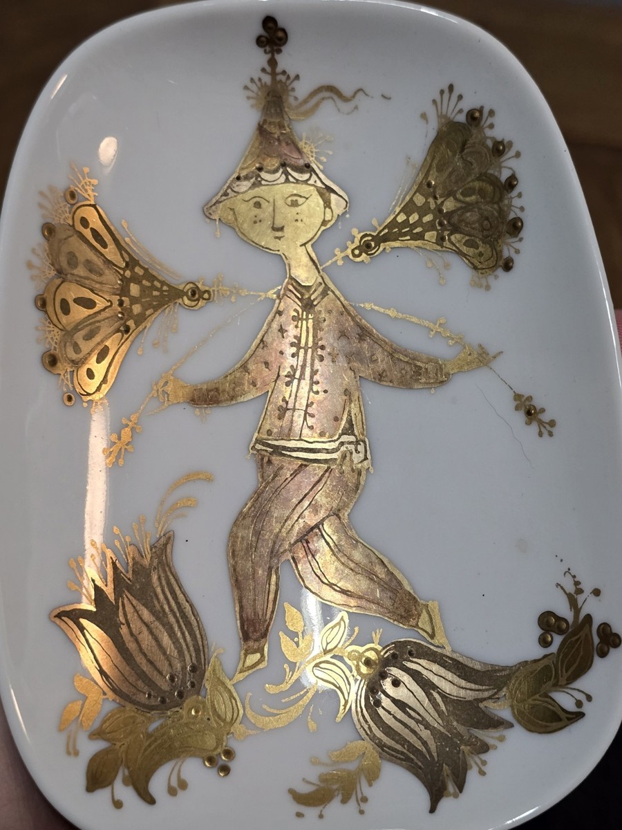 Rosenthal Bjorn Wiinblad 飾り皿 4枚セット Vtg Bjorn Wiinblad Rosenthal Quatre Couleurs Small Porcelain