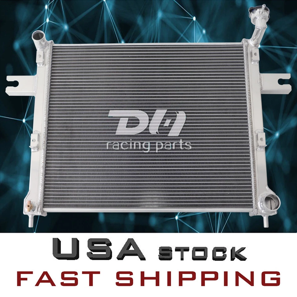 3 ряда алюминиевых радиаторов для 2005-2010 08 07 Jeep Grand Cherokee/Commander CC2839 - Изображение 2 из 4