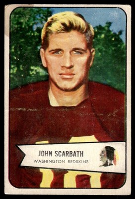 1954 Bowman John Scarbath Washington Redskins #3
