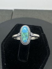 Sterling Silver New Ring Turquoise Size 6.5
