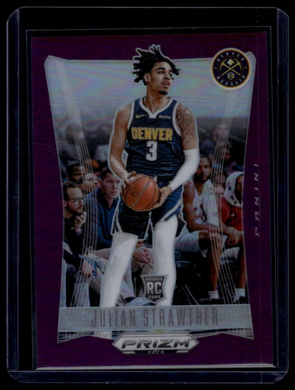 2023-24 Panini Prizm Deca #298 Julian Strawther Prizms Purple #/99