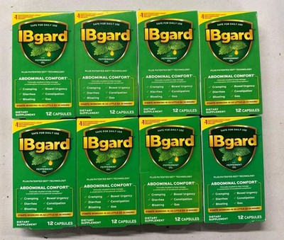 (8) Boxes Of IBgard Irritable Bowel Syndrome IBS Relief 12x8=96 ct Exp 05/2027
