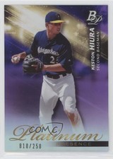 2018 Bowman Platinum Platinum Presence Purple 10/250 Keston Hiura #PP-3 0c6