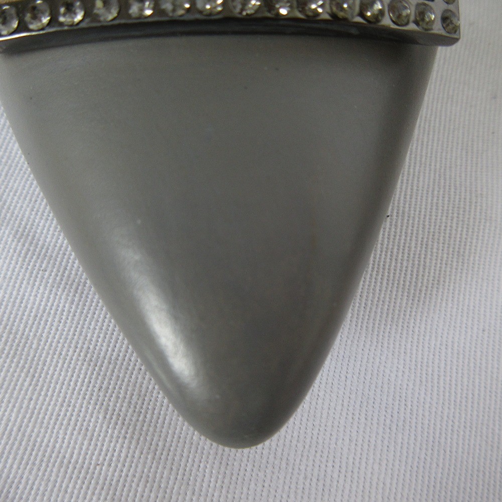 TORY BURCH GIGI Pointed Toe Flat Pumps, Size 5 1/2, Gray Women USED thumbnail 14