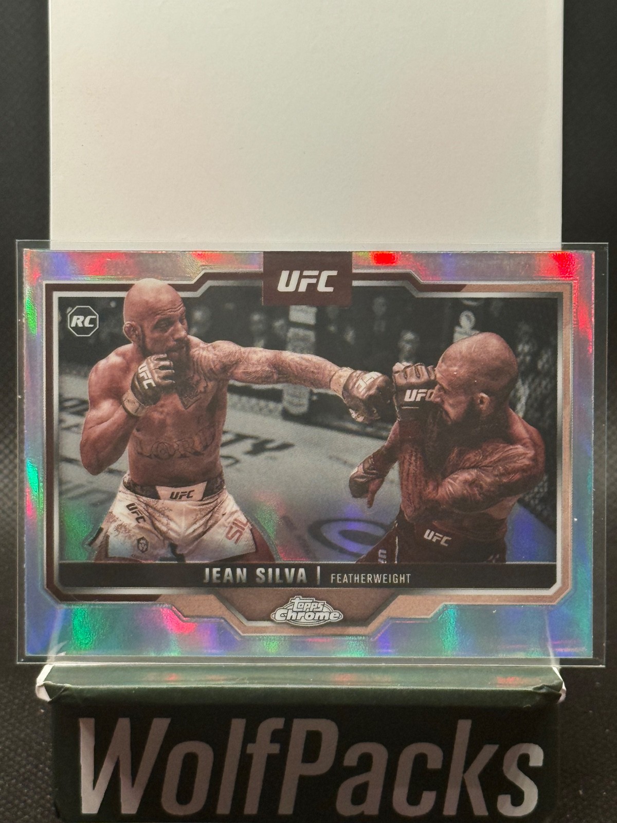 2025 Topps Chrome UFC - Jean Silva #56 Sepia Refractor (RC)
