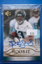 2009 SP Authentic Retail Rookie Signatures #RSRJ Rashad Jennings Auto