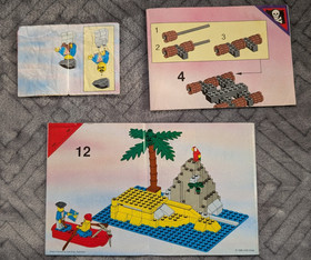 Lego Pirates Sets 6261, 6254, and 1464 All 100% Complete with Instructions