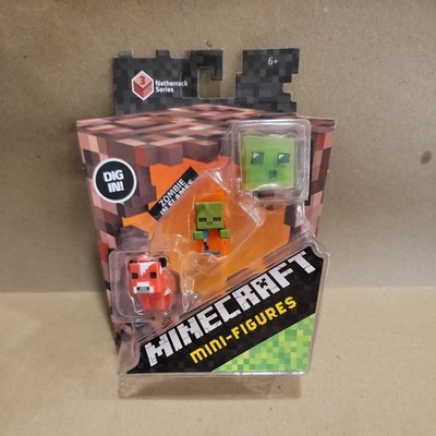 Mojang Minecraft Netherrack Series 3 Mooshroom, Zombie in Flames, Slime Blister