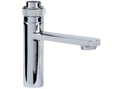 Miomare Badarmatur mit Knopfdruck rund Wasserhahn Armatur Waschtischamatur