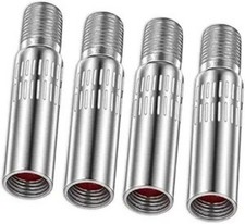 4pcs 39mm Metal Tire Valve Stem Extension Adapters Universal Brass Plated Exten
