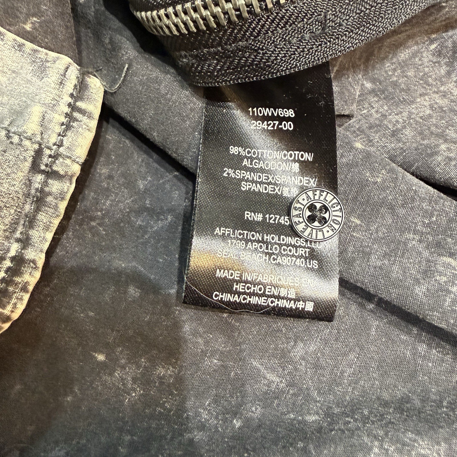 NEW Affliction Button Down Black Premium Long Sle… - image 12