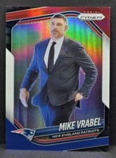 2025 Panini Prizm - Mike Vrabel #110 Red White & Blue Prizm