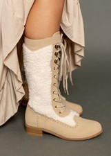 Joyfolie Keiko Tall Boots Tan Size 6 Little Girls Foot Tall Boot