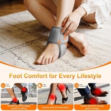 Foot Advanced Renew Triple Method Massager, 5-Speed  5-Temperature, 2Pcs Cordle