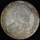 1821-P Capped Bust Half Dollar — photo from another recent sale