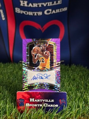 2020-21 Panini Select Signature Magic Johnson Neon Purple Pulsar /10 Lakers Auto