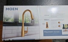 Moen Maureen Gold Pull-down Sprayer Kitchen Faucet Brushed Reflex - 87493BG