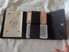 500 Card Game; Full deck for up to 6 players in leather case