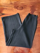 Jean Paul Gaultier Maille Pant Trouser Black Wool Pull On High Rise Crop SZ S