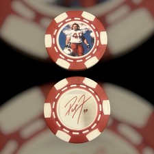 PAT TILLMAN ARIZONA CARDINALS FOOTBALL LEGEND  *SIGNED* POKER CHIP SOUVENIR GIFT