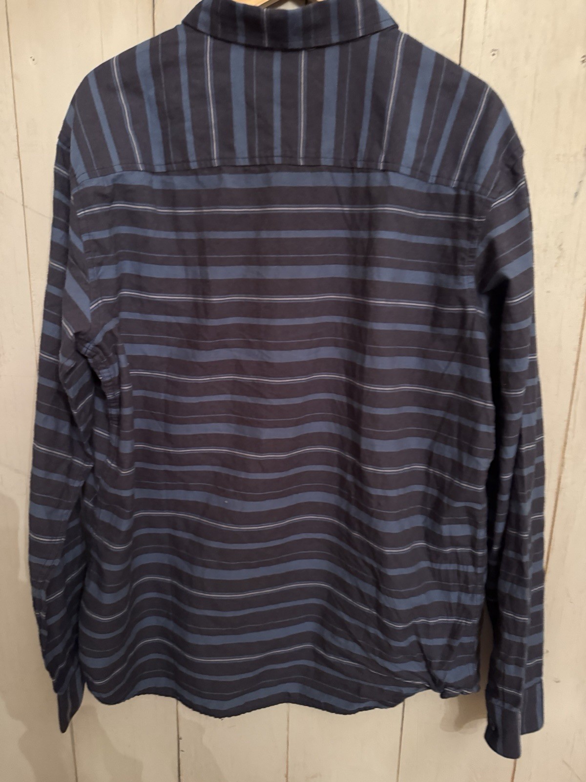 Columbia Men's Out and Back II Long Sleeve Shirt Large Blue Stripe NWT B7 thumbnail 6