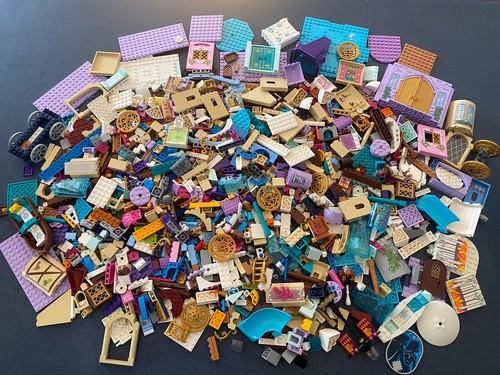 1.7kg Of Mixed Disney Princess Lego Pieces Bulk Lot - Great Variety Of Bricks - Picture 1 of 15