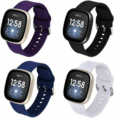 For Fitbit Versa 3/ Sense Replacement Strap Smart Watch Band Soft Silicone Wrist