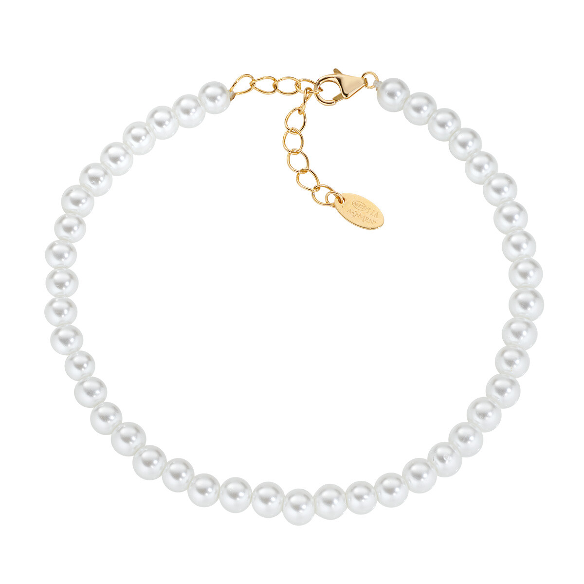 AMEN Womens Necklace BRPE40SWGB16 Pearls 925% Silver