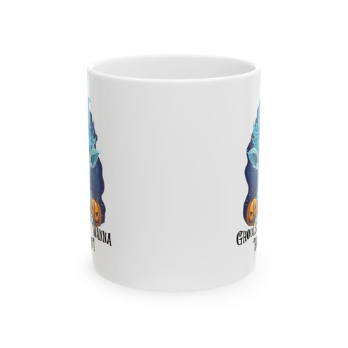Lustige Halloween Kaffeetasse "Ghouls Mug", Keramiktasse, 11 Unzen & 15 Unzen, tolles Geschenk - Bild 3 von 11