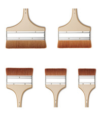 HWAHONG Artist Background Painting Paint Brushes Wide Flat Flat Brush 132 Series