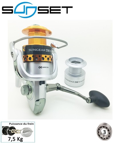 Moulinet Surfcasting Sunset Sunergy SW FD