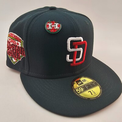 San Diego Padres Hat Club Watermelon Green Red UV New Era 59Fifty Size 7 1/2
