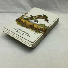 Vintage 1950's Advertising Dunrite Cleaners Genoa Ohio Pinochle Card Deck