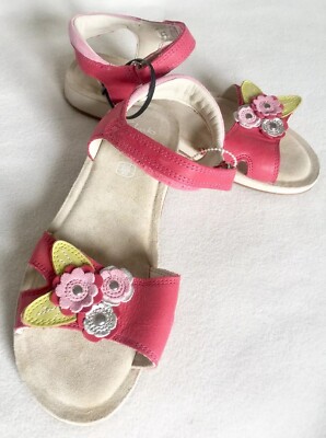 Clarks Seasplash Pink Flat Sandals Adjustable Straps  sz 3.5M /35.5