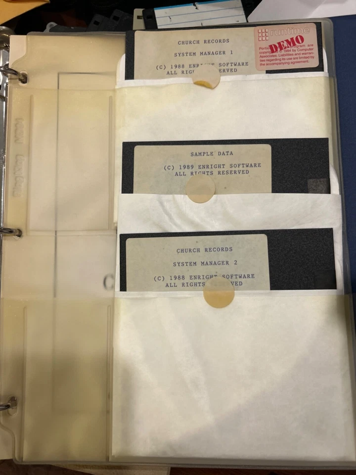 UNUSED VINTAGE SOFTWARE. CHURCH RECORDS 5.1. USER DEMO. ACCPAC PLUS GL INTERFACE - Image 3 of 4