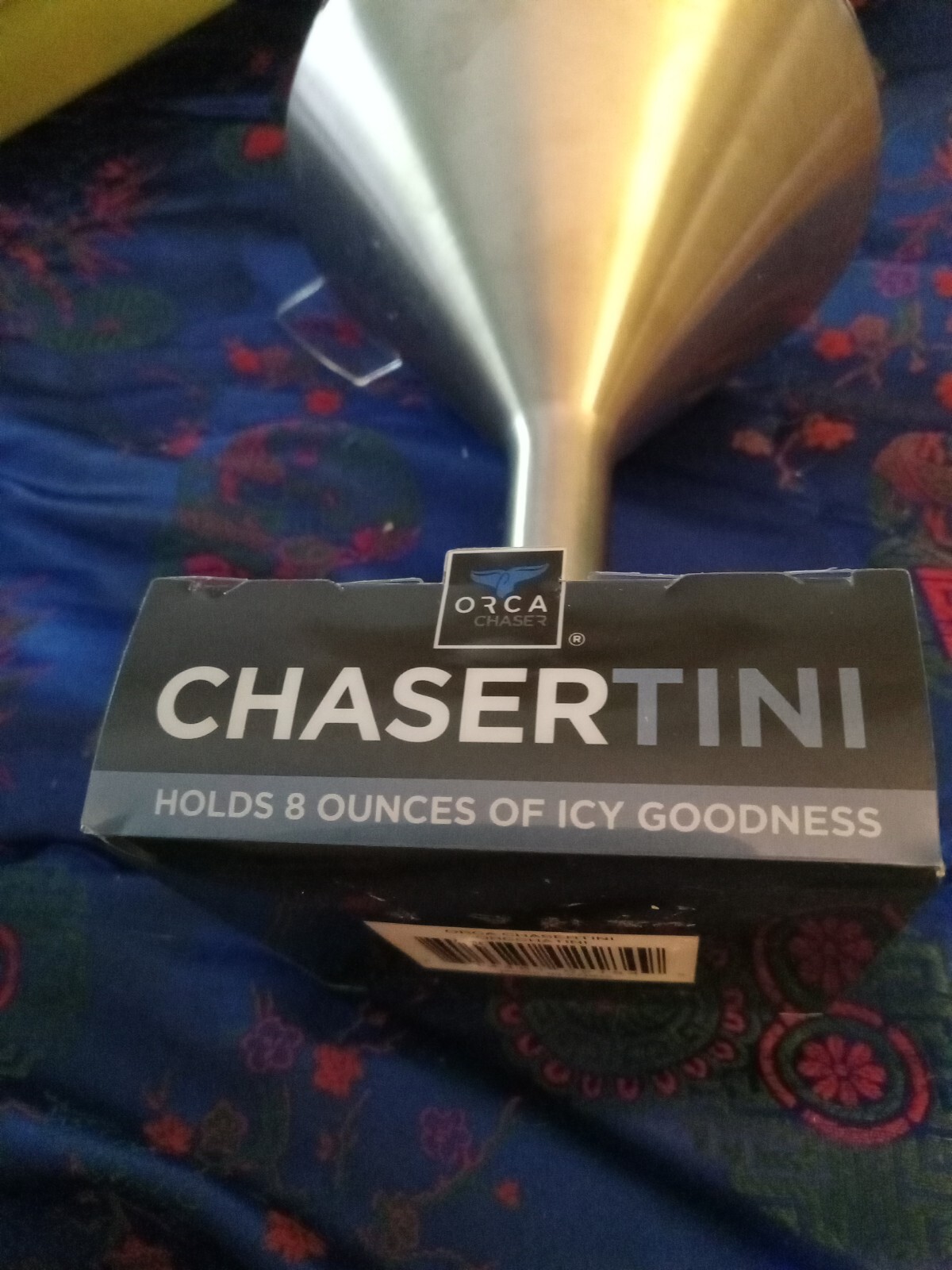 NEW Orca Chasertini Stainless Steel Insulated Martini Glass with Whale