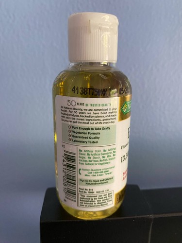 Nature’s Bounty Vitamin E Oil Supports Immune 13,500mg 2.5 fl. Oz. EXP:05/2027 - Picture 3 of 8