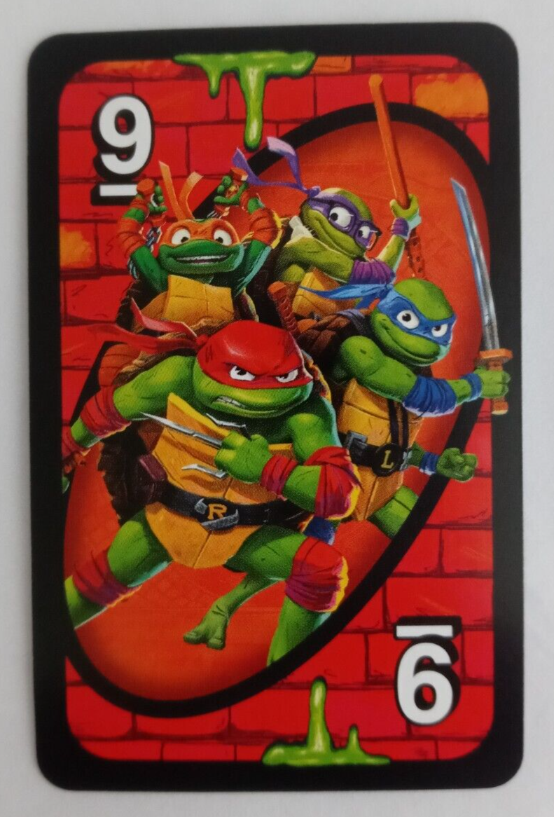Teenage Mutant Ninja Turtles Mutant Mayhem Uno Card TMNT #9 | eBay