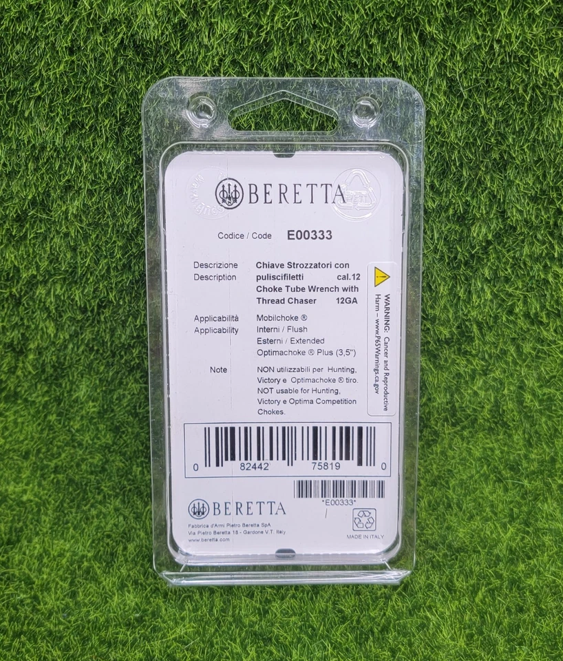 Beretta OEM chave de tubo de estrangulamento calibre 12 com perseguidor de rosca - E00333 - Imagem 2 de 2