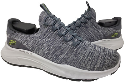 Skechers Men's Sport Equalizer 5.0 Gry Slip On Sneakers Ex Wide Sz:9.5 97L