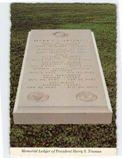 Postcard Memorial Ledger of President Harry S. Truman, Library & Museum, MO