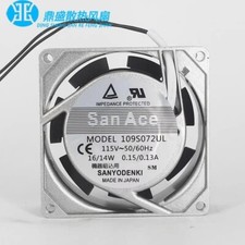 Sanyo 109S072UL 8025 115V 0.15/0.13A 8CM Power Supply Silent Cooling Fan