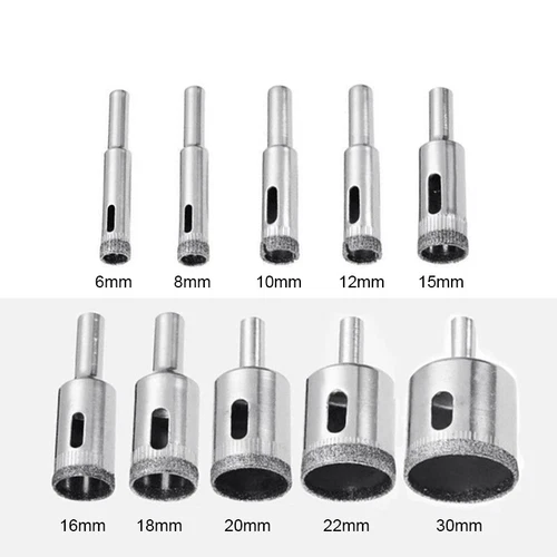 Diamantbohrer Lochbohrer 6mm-200mm Fliesenbohrer Für Glas Marmor Granit Keramik - Bild 4 von 57
