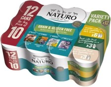 Naturo Natural Pet Food Variety Pack Adult Dog 12 x 390g - Chicken/Duck/Turkey
