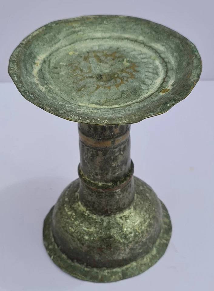 Raro Grande Antigo Árabe Islâmico Otomano Iêmen Judaico Étnico Tribal Cupstick - Imagem 2 de 4