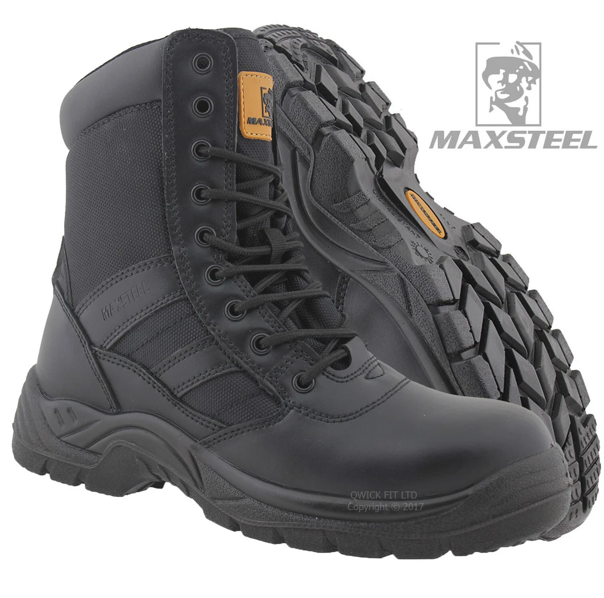 Steel toe hotsell cap police boots