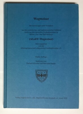Wegweiser für Forschungen nach Vorfahren AGoFF 2001 Good Condition