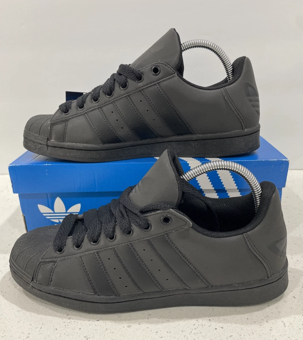 Scarpe Adidas Originals Superstar Flat nere ID3109 uomo taglia 8 5 donna 7 5