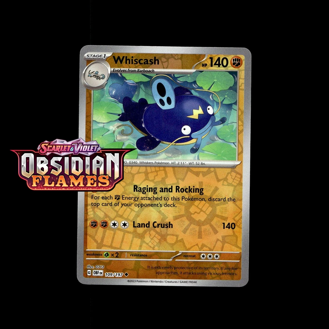 Whiscash Pokémon TCG Cards for sale